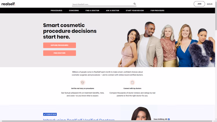 RealSelf storefront