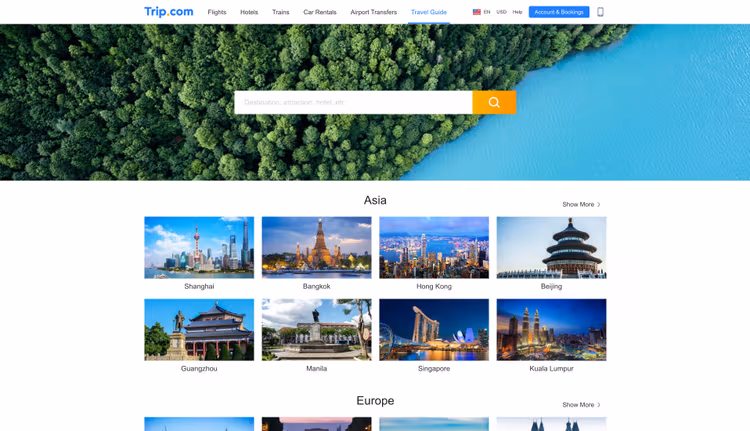 Trip.com storefront