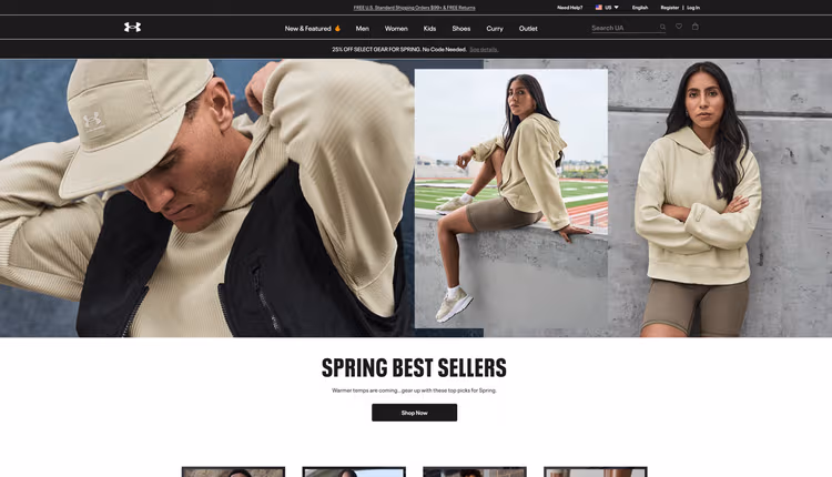 Under Armour storefront