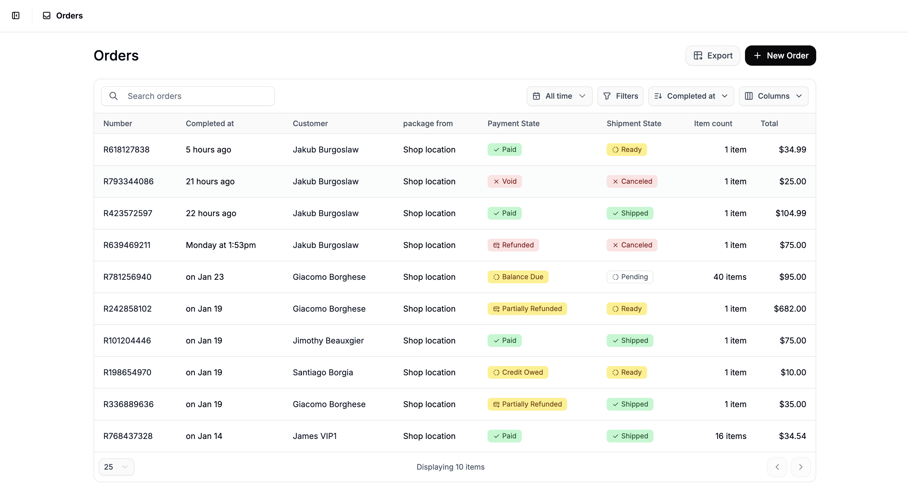 How to create orders in Spree Commerce