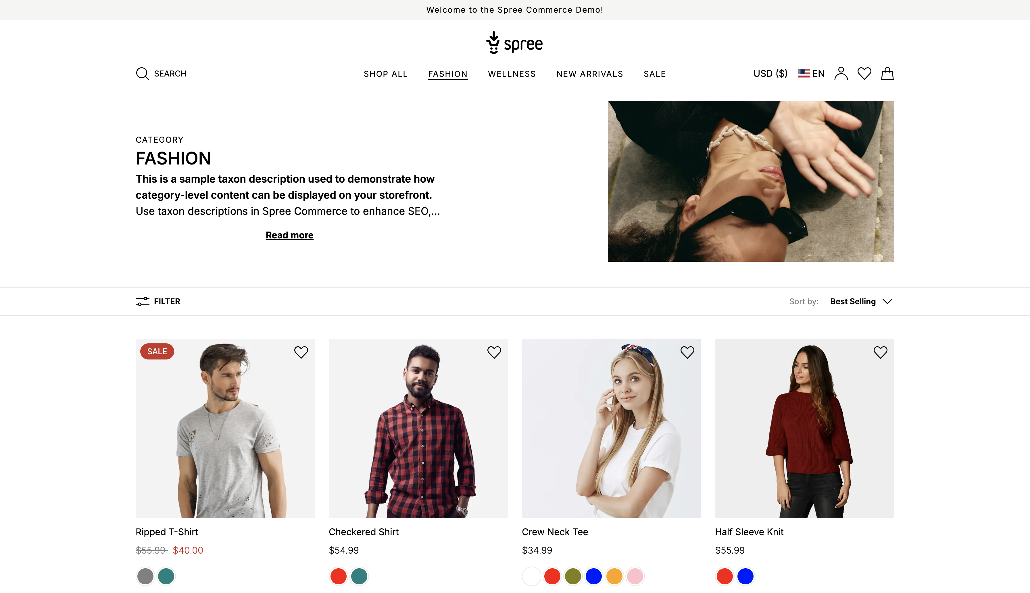 Setup a Spree storefront without code