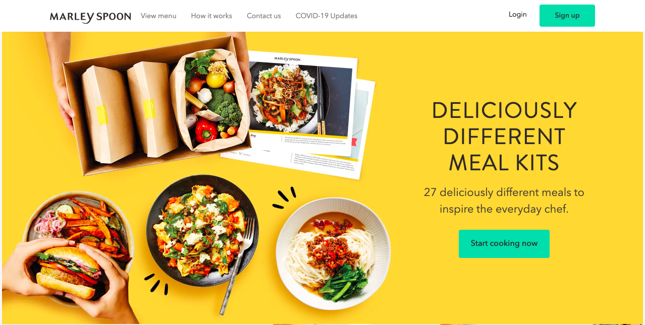personalized homepage example