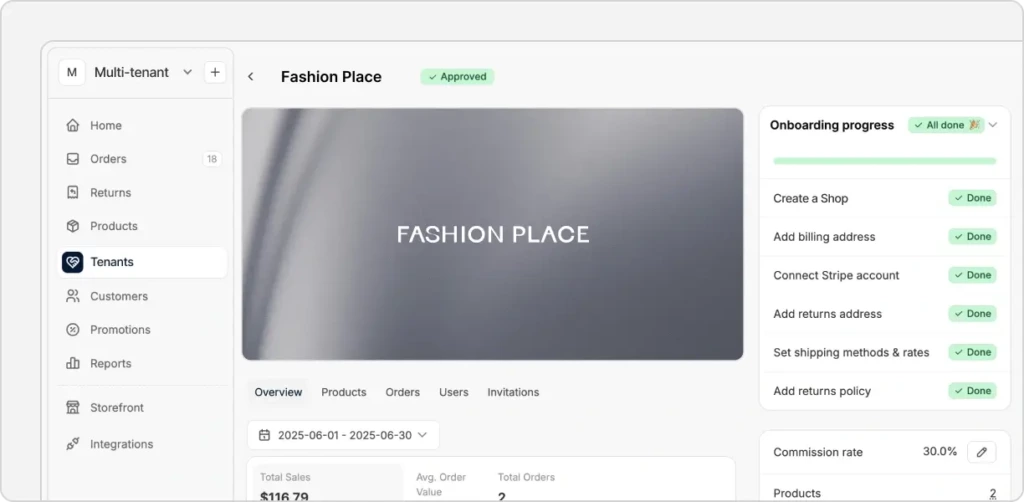 Spree Commerce open source - multi-tenant-management
