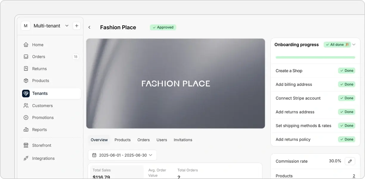 Spree Commerce enterprise - multi-tenant-management